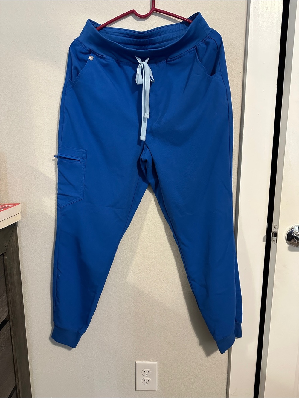 Royal Blue Drawstring Figs Jogger Scrubs